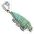 Turquoise Southwest Sterling Silver Pendant EX44403